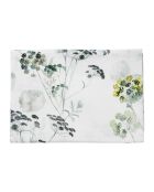 Nappe en coton Herbier blanc/vert