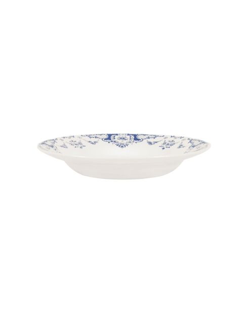 Lot de 6 Assiettes creuse Clothilde bleue - D.22 cm