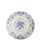 Set de 6 platos de sopa azul Clothilde - D.22 cm