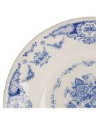 Set de 6 platos de sopa azul Clothilde - D.22 cm