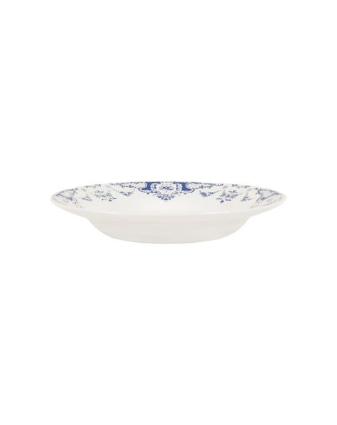 Set de 6 platos de sopa azul Clothilde - D.22 cm