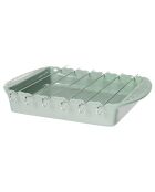 Plat à four broche Barbecue vert -38 x 27 x 6cm
