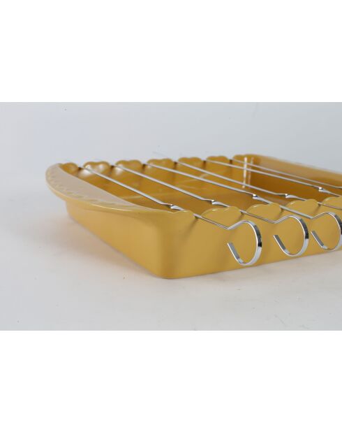 Plat à four broche Barbecue curry - 38 x 27 x 6cm