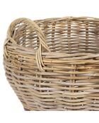 Lot de panier bas carré Java naturel - 2 pièces