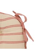 Galette de chaise ronde en coton Campagne rouge - D .40cm