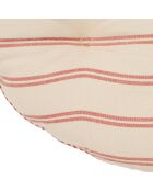 Galette de chaise ronde en coton Campagne rouge - D .40cm