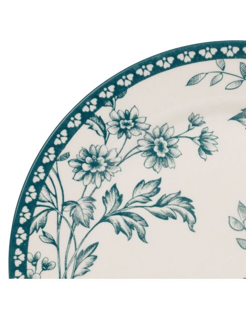 Lot de 6 Assiettes à dessert Lison émeraudes - D.20 cm