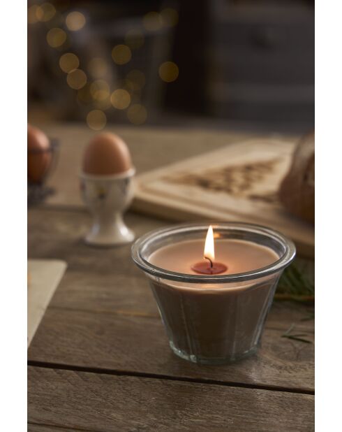 Bougie gourmande fève tonka beige - 220 g