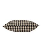 Coussin carré en coton Campagne noir - 45x45 cm