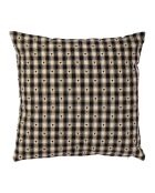 Coussin carré en coton Campagne noir - 45x45 cm