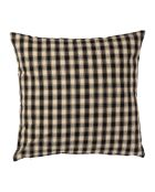 Coussin carré en coton Campagne noir - 45x45 cm