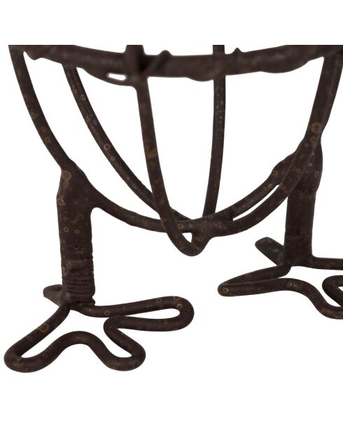 Coquetier Basse-Cour marron - H.5.5 cm