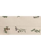 Nappe en coton Juline naturel/ vert