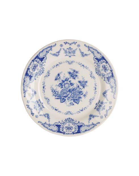 Lot de 6 Assiettes à dessert Clothilde bleue - D.20 cm