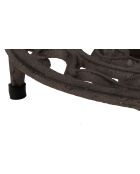 Chauffe-plat Rhododendron noir - 16x16x4 cm