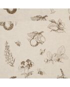 Tablier en coton Marie-Lise marron - 68x85 cm