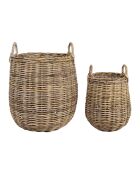 Lot de panier oblong Java naturel - 2 pièces