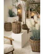 Lot de panier oblong Java naturel - 2 pièces