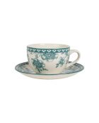 Tasse avec soucoupe café Lison émeraude - 22 cl