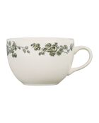 Tasse à thé avec soucoupe Faustine verte - 23 cl
