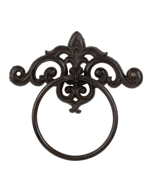 Porte-serviette mural Module noire - 18 x 17 x 2.5cm