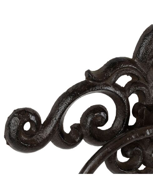 Porte-serviette mural Module noire - 18 x 17 x 2.5cm