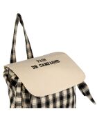 Sac à pain en coton Campagne noir - 18.5 x 12 x 50cm