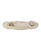 Galette de chaise en lin mélangé Marie-Lise beige - D.40 cm
