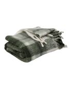 Plaid Selestina in tartan kaki - 170 x 130 cm