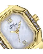 Montre femme analogique en acier inoxydable Royal Glow dorée