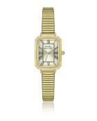 Montre femme analogique en acier inoxydable dorée