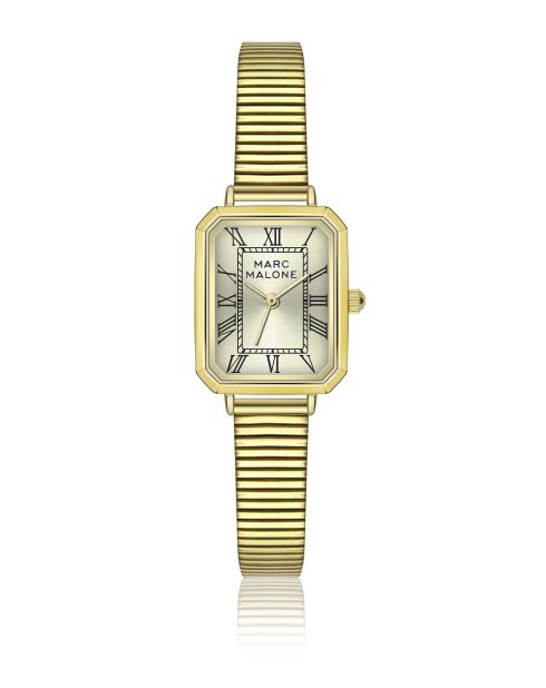 Montre femme analogique en acier inoxydable dorée