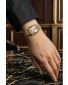 Montre femme analogique en acier inoxydable dorée
