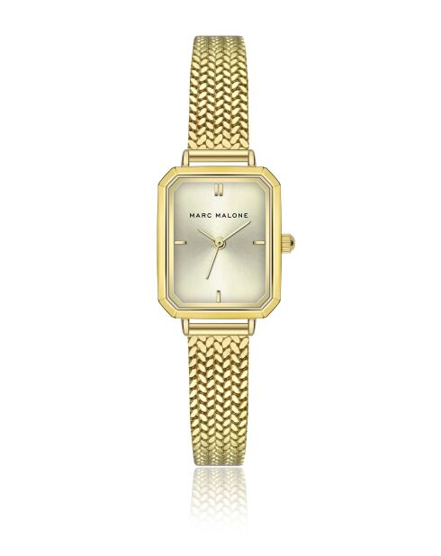 Montre femme analogique en acier inoxydable Royal Whisper dorée
