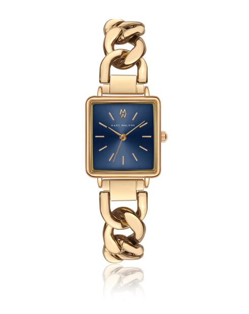Montre femme analogique en acier inoxydable Julie dorée