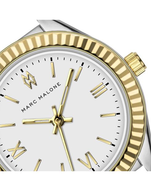 Montre femme analogique en cuir Noir