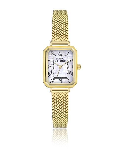 Montre femme analogique en acier inoxydable Telos Ridge dorée
