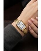 Montre femme analogique en acier inoxydable Telos Ridge dorée