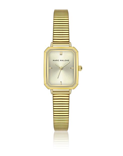 Montre femme analogique en acier inoxydable Royal Bloom dorée
