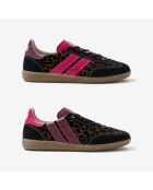 Baskets en cuir Velvet Roar rose/marron