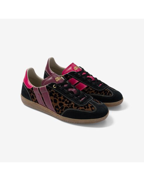Baskets en cuir Velvet Roar rose/marron