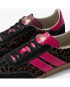 Baskets en cuir Velvet Roar rose/marron