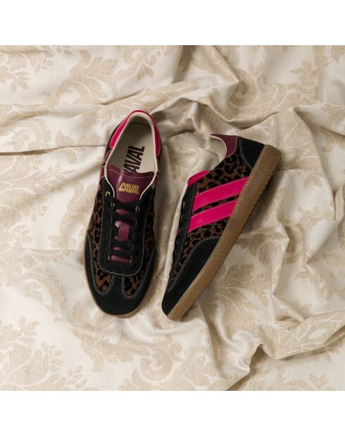 Baskets en cuir Velvet Roar rose/marron