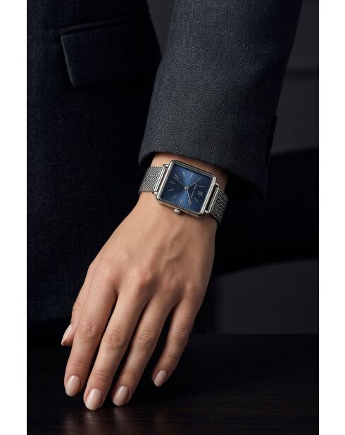 Montre femme analogique en acier inoxydable Silver Breeze argenté