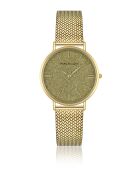 Montre femme analogique en acier inoxydable Golden Haven dorée