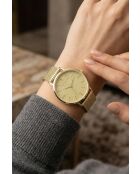 Montre femme analogique en acier inoxydable Golden Haven dorée