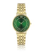 Montre femme analogique en acier inoxydable Noritha dorée