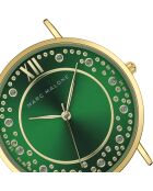 Montre femme analogique en acier inoxydable Noritha dorée