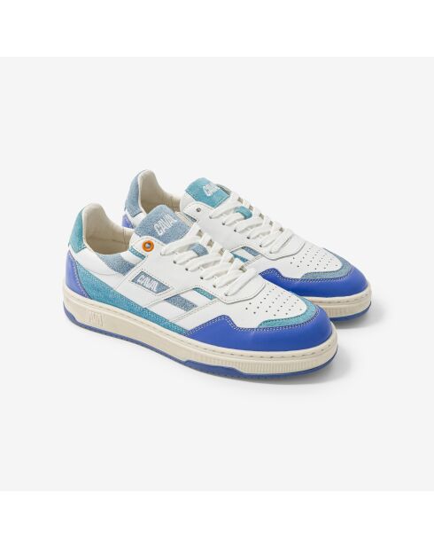 Baskets en cuir Aqua Crush blanc/bleu