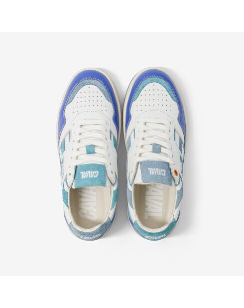 Baskets en cuir Aqua Crush blanc/bleu
